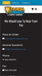 Mobile Screenshot of floridaawards.com